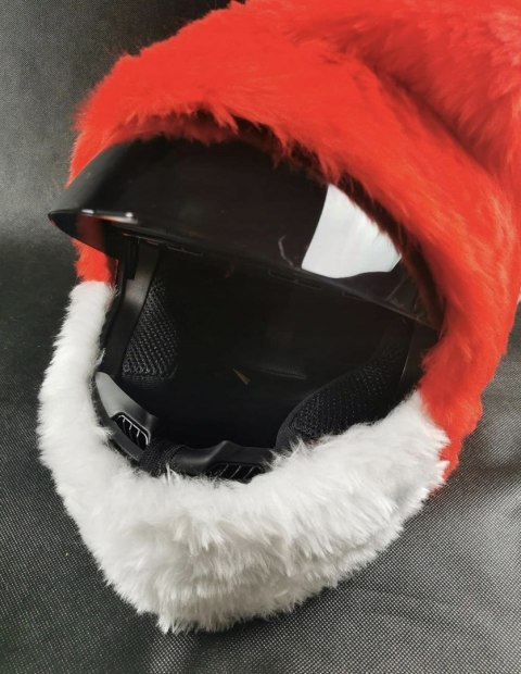 CZAPKOKASK, CZAPKA NAKŁADKA ŚW MIKOŁAJA NA KASK NA MOTOCYKL CZAPKA