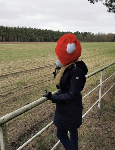 CZAPKOKASK, CZAPKA NAKŁADKA ŚW MIKOŁAJA NA KASK NA MOTOCYKL CZAPKA