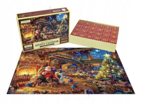 KALENDARZ ADWENTOWY ŚWIĄTECZNE PUZZLE ZESTAW ŚWIĘTY MIKOŁAJ KALENDARZ ADWENTOWY ŚWIĄTECZNE PUZZLE ZESTAW ŚWIĘTY MIKOŁAJ