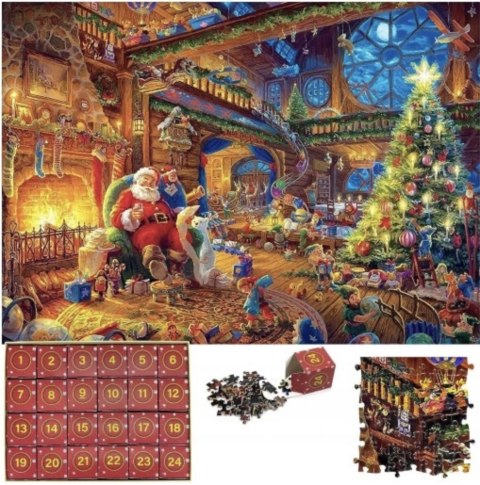 KALENDARZ ADWENTOWY ŚWIĄTECZNE PUZZLE ZESTAW ŚWIĘTY MIKOŁAJ KALENDARZ ADWENTOWY ŚWIĄTECZNE PUZZLE ZESTAW ŚWIĘTY MIKOŁAJ