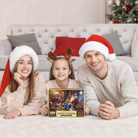 KALENDARZ ADWENTOWY ŚWIĄTECZNE PUZZLE ZESTAW ŚWIĘTY MIKOŁAJ KALENDARZ ADWENTOWY ŚWIĄTECZNE PUZZLE ZESTAW ŚWIĘTY MIKOŁAJ