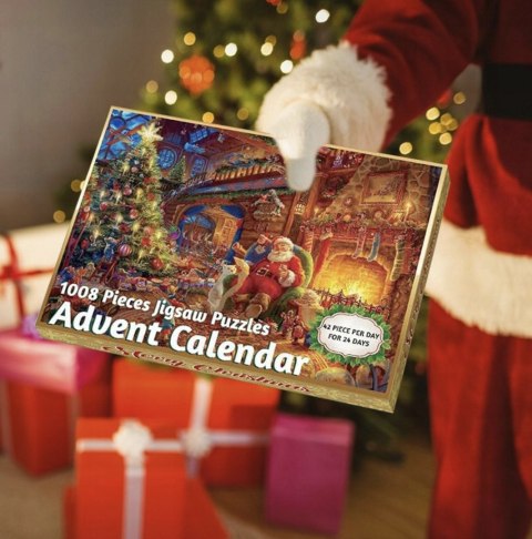 KALENDARZ ADWENTOWY ŚWIĄTECZNE PUZZLE ZESTAW ŚWIĘTY MIKOŁAJ KALENDARZ ADWENTOWY ŚWIĄTECZNE PUZZLE ZESTAW ŚWIĘTY MIKOŁAJ