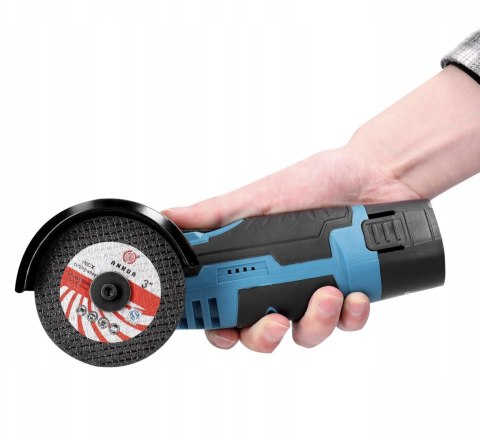PRZENOŚNA MINI SZLIFIERKA KĄTOWA AKUMULATOROWA 2x AKU 19500 RPM 10 TARCZ PRZENOŚNA MINI SZLIFIERKA KĄTOWA AKUMULATOROWA 2x AKU 19500 RPM 10 TARCZ