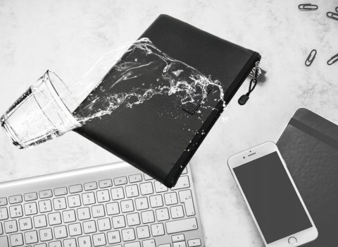 OGNIOODPORNA WODOODPORNA TORBA NA DOKUMENTY PLIKI PIENIĄDZE ETUI- 2 SZTUKI