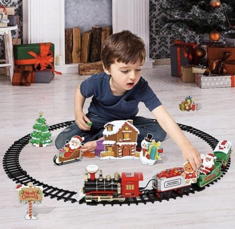 Christmas Train Set with Sound Lights Electric Toy Christmas Train Set with Sound Lights Electric Toy