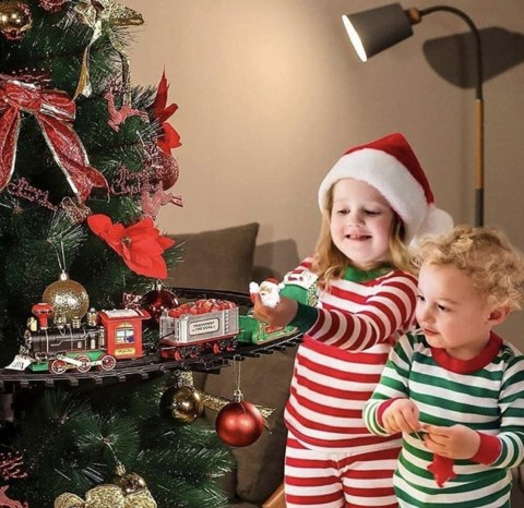 Christmas Train Set with Sound Lights Electric Toy Christmas Train Set with Sound Lights Electric Toy
