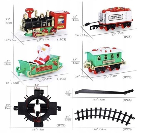 Christmas Train Set with Sound Lights Electric Toy Christmas Train Set with Sound Lights Electric Toy