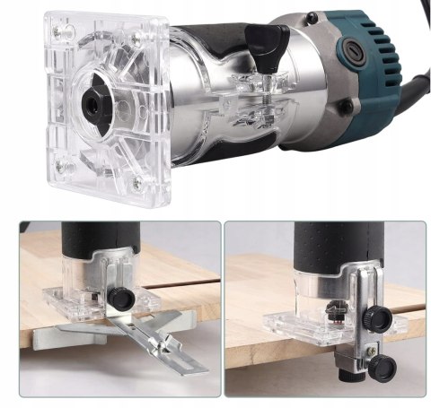 FREZARKA KRAWĘDZIOWA GÓRNOWRZECIONOWA 800W 30000r/min 6,35mm 15SZT. FREZÓW FREZARKA KRAWĘDZIOWA GÓRNOWRZECIONOWA 800W 30000r/min 6,35mm 15SZT. FREZÓW