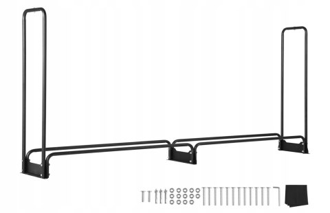 STOJAK NA DREWNO REGAŁ KOMINKOWE ZEWNĘTRZNY SOLIDNY 153 cm + POKROWIEC STOJAK NA DREWNO REGAŁ KOMINKOWE ZEWNĘTRZNY SOLIDNY 153 cm + POKROWIEC