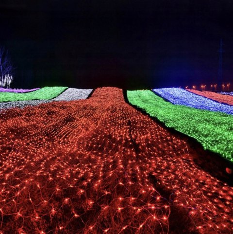Siatka Świetlna Świąteczne Lampki Girlanda LED Kurtyna 6m x 4m Kolorowa Siatka Świetlna Świąteczne Lampki Girlanda LED Kurtyna 6m x 4m Kolorowa