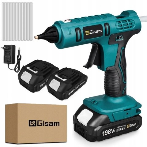 Cordless Hot Melt Glue Gun Home DIY Art with Glue Sticks 2 Battery Cordless Hot Melt Glue Gun Home DIY Art with Glue Sticks 2 Battery