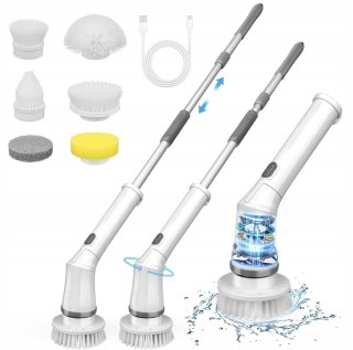 ELEKTRYCZNA SZCZOTKA OBROTOWA SPIN SCRUBBER MOP BEZPRZEWODOWA DO MYCIA 360