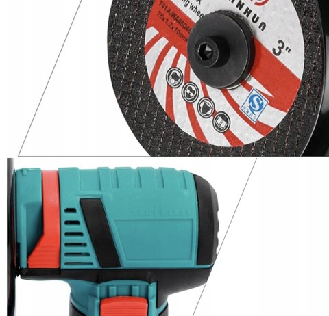 MOCNA SZLIFIERKA KĄTOWA AKUMULATOROWA MINI 2xAKU 12V + 76MM TARCZA 2 SZT MOCNA SZLIFIERKA KĄTOWA AKUMULATOROWA MINI 2xAKU 12V + 76MM TARCZA 2 SZT