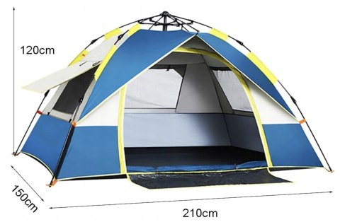 NAMIOT TURYSTYCZNY NAMIOT KEMPINGOWY AUTOMATYCZNA 3-4 OSOBOWY 210CM*200CM NAMIOT TURYSTYCZNY NAMIOT KEMPINGOWY AUTOMATYCZNA 3-4 OSOBOWY 210CM*200CM