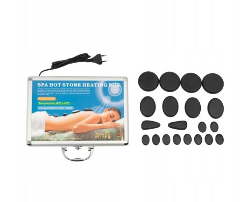 KAMIENIE X 20 + PODGRZEWACZ DO KAMIENI MASAŻU ZESTAW GORĄCYMI KAMIENIAMI KAMIENIE X 20 + PODGRZEWACZ DO KAMIENI MASAŻU ZESTAW GORĄCYMI KAMIENIAMI