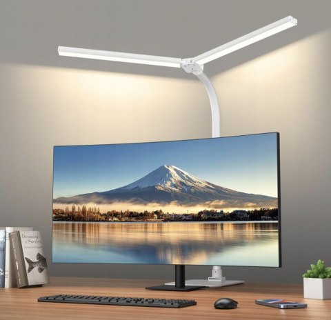 LAMPKA BIURKOWA DESK LAMP 11 BIAŁA MOC DO 24 W LAMPA KREŚLARSKA LAMPKA BIURKOWA DESK LAMP 11 BIAŁA MOC DO 24 W LAMPA KREŚLARSKA