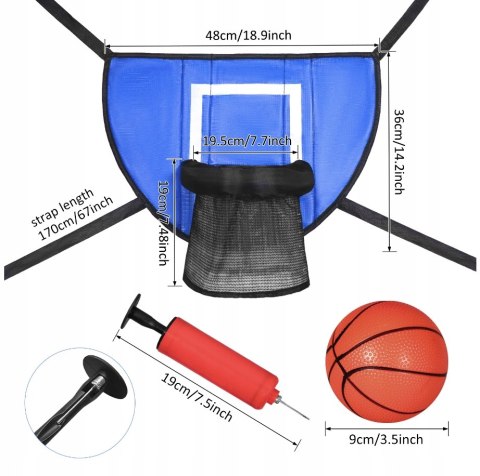 Mini kosz do koszykówki na trampolinę Zabawka sportowa na świeżym powietrzu Mini kosz do koszykówki na trampolinę Zabawka sportowa na świeżym powietrzu