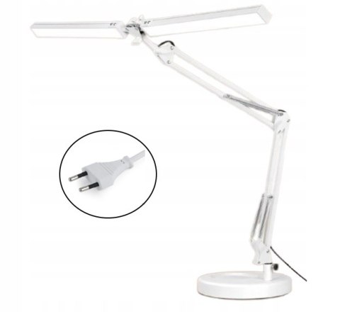 PODWÓJNA LAMPKA KREŚLARSKA BIURKOWA SZKOLNA NOCNA LAMPA REGULOWANA + STOJAK PODWÓJNA LAMPKA KREŚLARSKA BIURKOWA SZKOLNA NOCNA LAMPA REGULOWANA + STOJAK