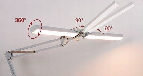 PODWÓJNA LAMPKA KREŚLARSKA BIURKOWA SZKOLNA NOCNA LAMPA REGULOWANA + STOJAK PODWÓJNA LAMPKA KREŚLARSKA BIURKOWA SZKOLNA NOCNA LAMPA REGULOWANA + STOJAK