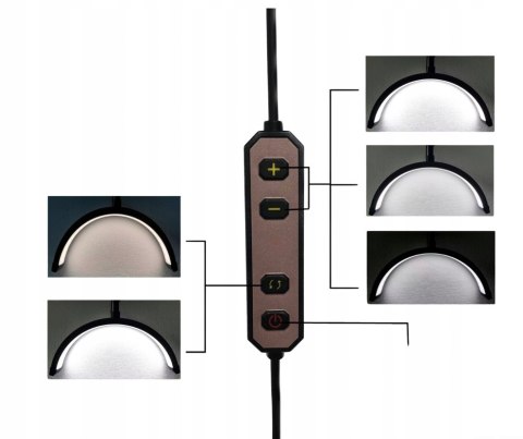 Lampa kosmetyczna biurkowa LED łuk bezcieniowa do zabiegów makijażu rzęs Lampa kosmetyczna biurkowa LED łuk bezcieniowa do zabiegów makijażu rzęs