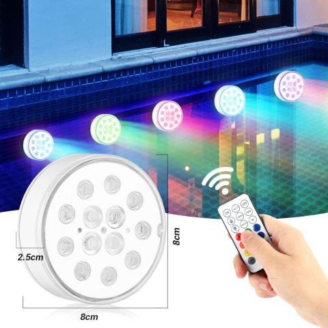 OŚWIETLENIE BASENU LED LAMPKI ŁADOWANIE PODWODNE OGRODOWEGO USB 4 SZTUKI OŚWIETLENIE BASENU LED LAMPKI ŁADOWANIE PODWODNE OGRODOWEGO USB 4 SZTUKI
