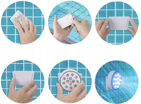 OŚWIETLENIE BASENU LED LAMPKI ŁADOWANIE PODWODNE OGRODOWEGO USB 4 SZTUKI OŚWIETLENIE BASENU LED LAMPKI ŁADOWANIE PODWODNE OGRODOWEGO USB 4 SZTUKI