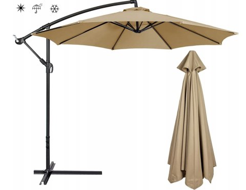 POSZYCIE NA PARASOL OGRODOWY 8 RAMION 300CM KHAKI WYMIENNE OBICIE POSZYCIE NA PARASOL OGRODOWY 8 RAMION 300CM KHAKI WYMIENNE OBICIE