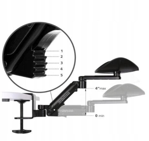 PRZENOŚNY PODŁOKIETNIK ERGONOMICZNY REGULOWANY WSPORNIK DO BIURKA PODPÓRKA PRZENOŚNY PODŁOKIETNIK ERGONOMICZNY REGULOWANY WSPORNIK DO BIURKA PODPÓRKA