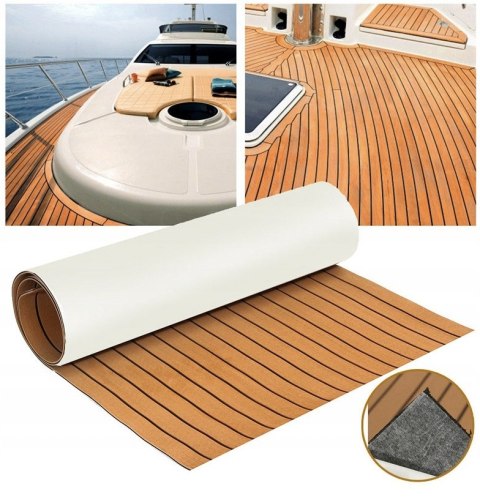 Teak EVA mata podłogowa do łodzi jachtowej 3x0.9M Teak EVA mata podłogowa do łodzi jachtowej 3x0.9M