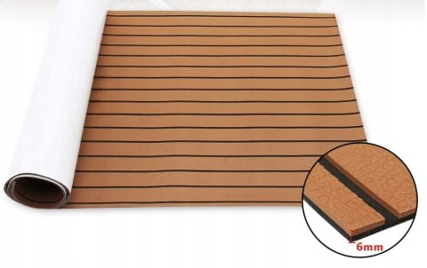 Teak EVA mata podłogowa do łodzi jachtowej 3x0.9M Teak EVA mata podłogowa do łodzi jachtowej 3x0.9M
