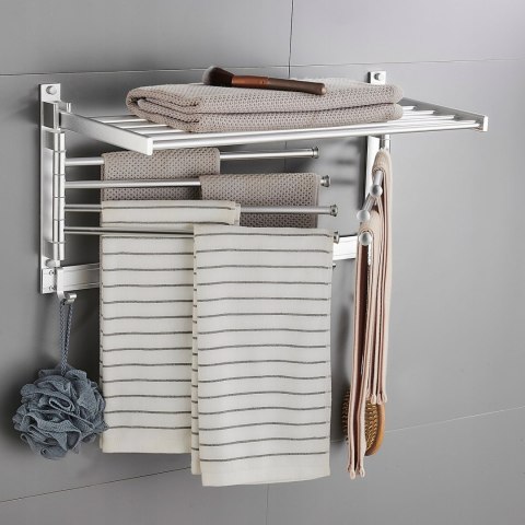 WIESZAK NA RĘCZNIKI KĄPIELOWE OBROTOWY 40CM CZARNY 6 RAMION ROZKŁADNE WIESZAK NA RĘCZNIKI KĄPIELOWE OBROTOWY 40CM CZARNY 6 RAMION ROZKŁADNE
