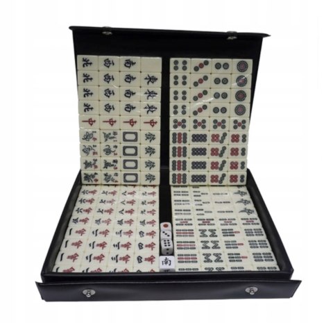 CHIŃSKA GRA MAHJONG PLANSZOWA KLASYCZNA X148 ETUI TRADYCYJNY ZESTAW SET CHIŃSKA GRA MAHJONG PLANSZOWA KLASYCZNA X148 ETUI TRADYCYJNY ZESTAW SET