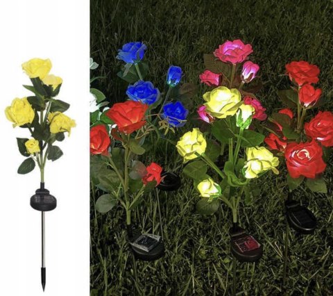 RÓŻE LAMPY SOLARNA OGRODOWE LED DEKORACJA OGRODOWA 3 SZTUKI ZESTAW RÓŻE LAMPY SOLARNA OGRODOWE LED DEKORACJA OGRODOWA 3 SZTUKI ZESTAW
