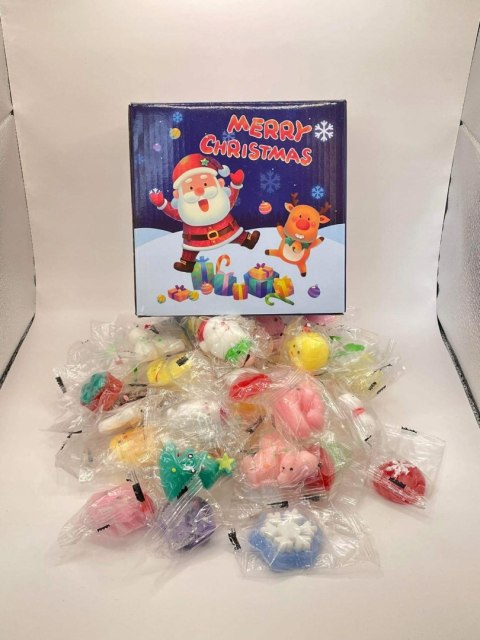SQUISHY ŚWIĄTECZNE GNIOTKI ZABAWKI ANTYSTRESOWE ŚWIĘTA DLA DZIECI ZESTAW 37 SQUISHY ŚWIĄTECZNE GNIOTKI ZABAWKI ANTYSTRESOWE ŚWIĘTA DLA DZIECI ZESTAW 37