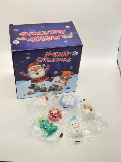SQUISHY ŚWIĄTECZNE GNIOTKI ZABAWKI ANTYSTRESOWE ŚWIĘTA DLA DZIECI ZESTAW 37 SQUISHY ŚWIĄTECZNE GNIOTKI ZABAWKI ANTYSTRESOWE ŚWIĘTA DLA DZIECI ZESTAW 37