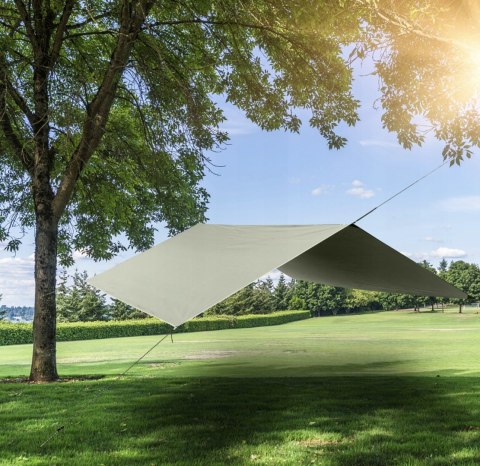 TARP PŁACHTA BIWAKOWA 300 x 300 CM, WODOODPORNA BIWAKOWA TERMINCZNA ZIELONA TARP PŁACHTA BIWAKOWA 300 x 300 CM, WODOODPORNA BIWAKOWA TERMINCZNA ZIELONA
